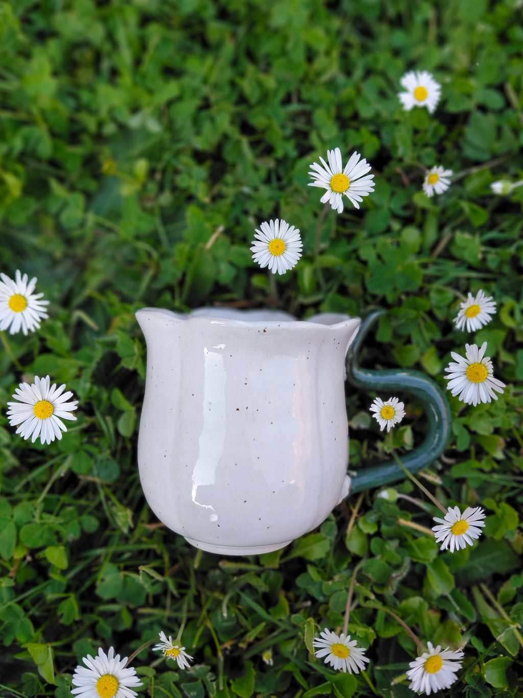 Tasse fleurie blanche 🌼