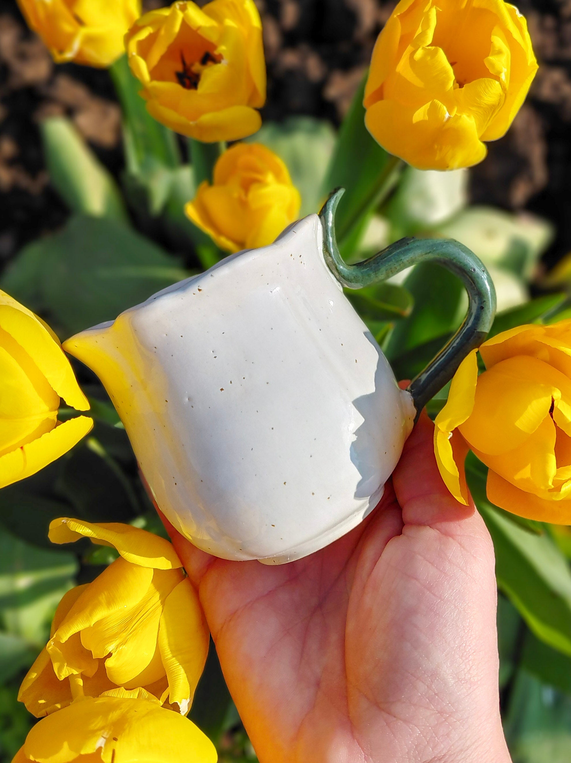 Tasse fleurie blanche 🌼