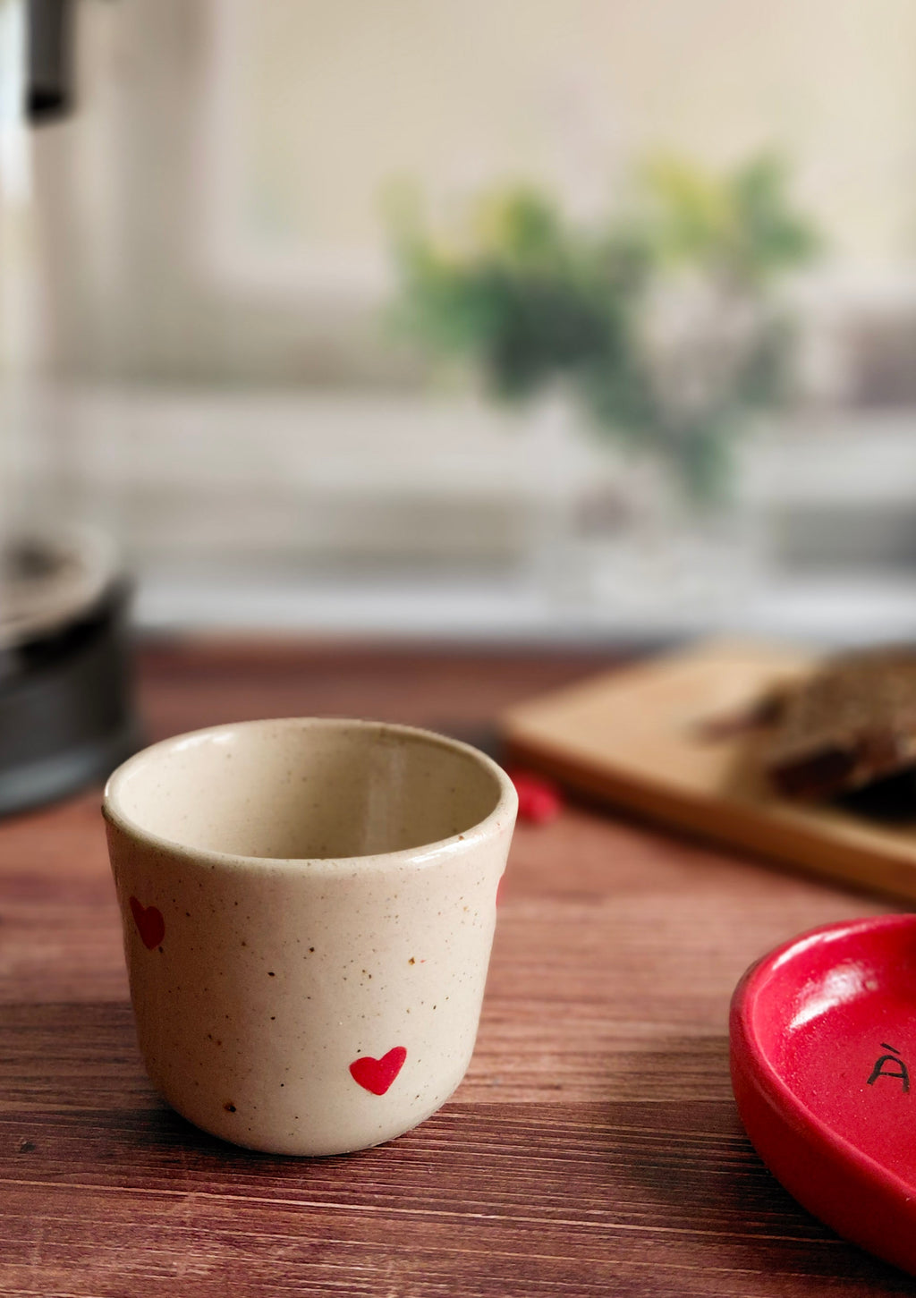 Duo de tasses expresso à cœurs