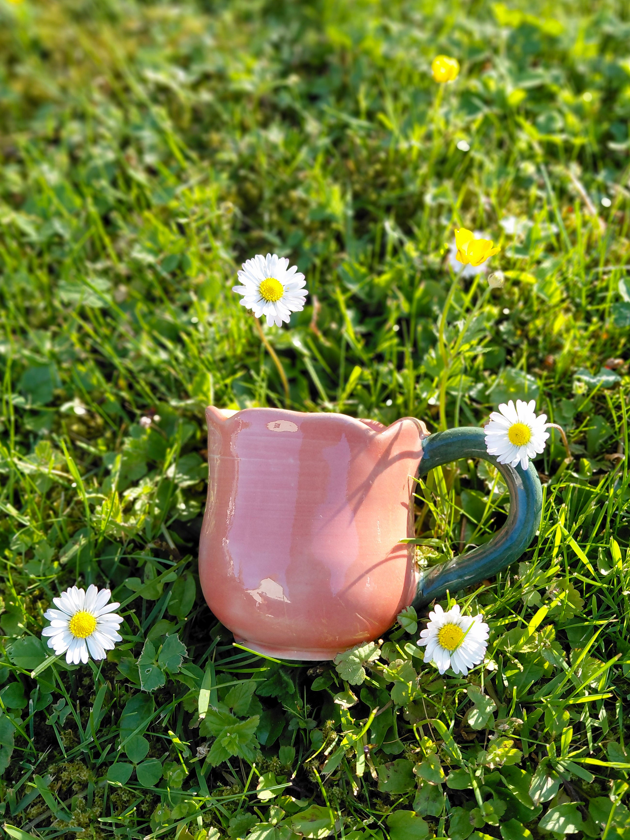 Tasse fleurie rose 🌷